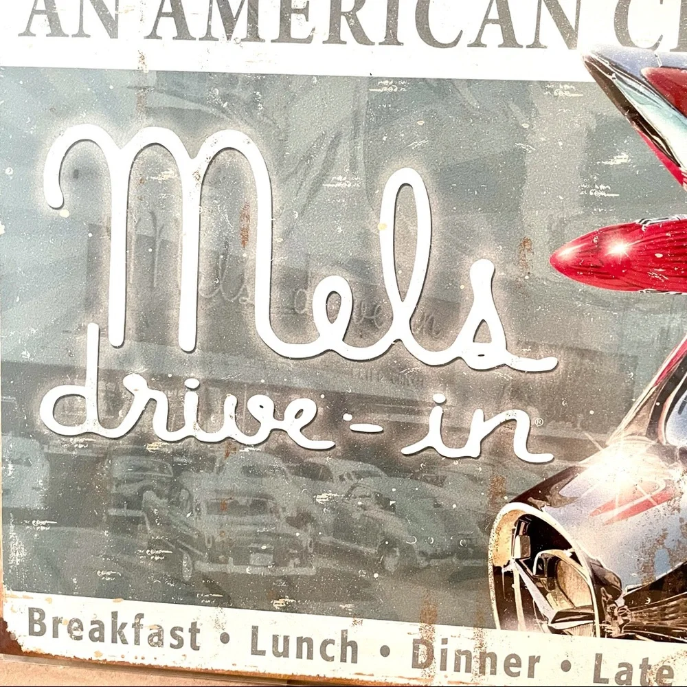 NEW Mel’s Drive-In Metal Sign